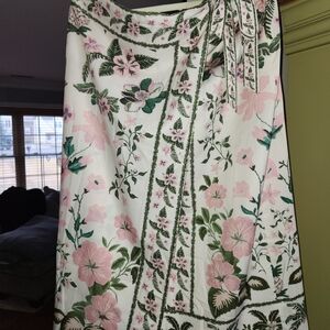 Floral Wrap Skirt - Pink and Green and Blue and red. (2 skirts)